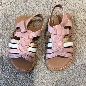 Old Navy Pink and White Kids Sandals